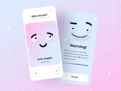 Life Simulation Game Design app creative design fun game gaming ios life game mobile app modern ui ux