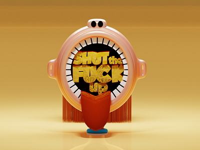 3D: STFU 3dart art blender design digital illustration graphic design illustration minimal vector