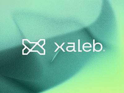 xaleb® Logo concept brand branding concept futuristic gradient icon illustration logo logo design logomark logotype mark minimal modern monogram simple startup symbol tech vector