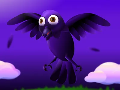 Raven Club 3d digital art figma graphic design illustration ui