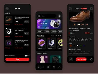 #012. E-Commerce Shop app dailyui design interface mobile app shop ui ux