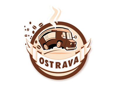 Ostrava - Food truck car food food truck logo