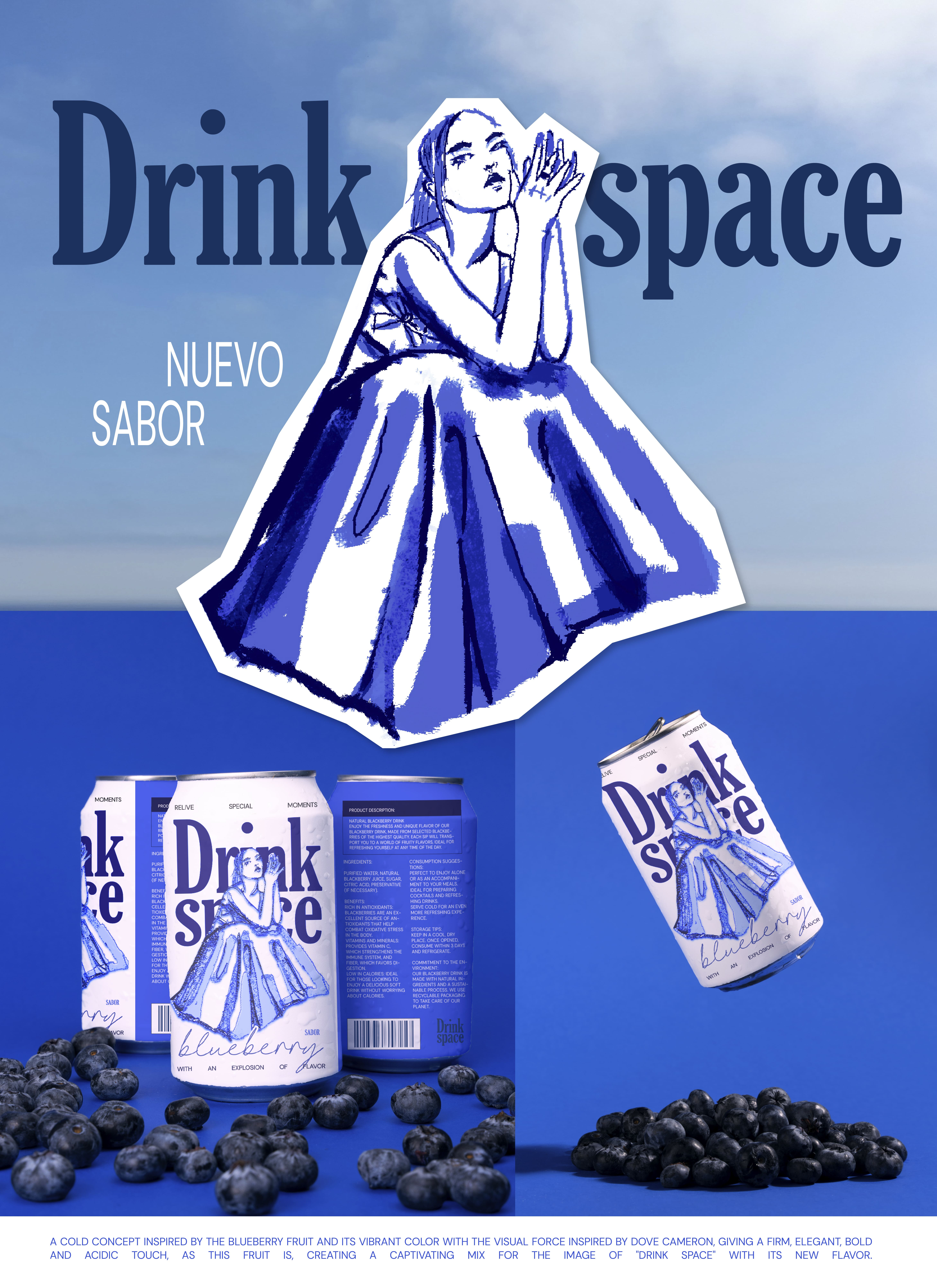 Ilustración para una bebida graphic design