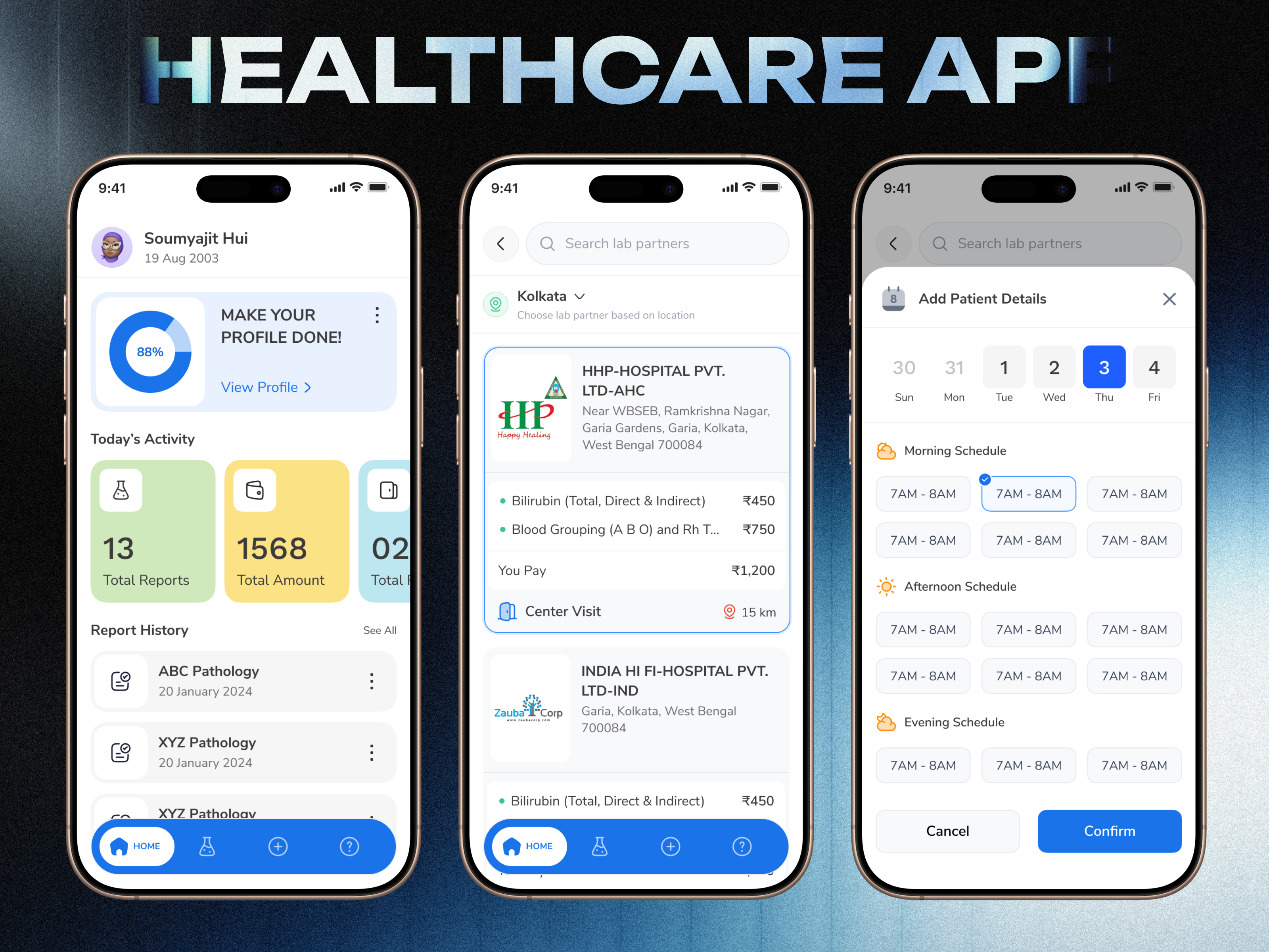 Labops - Medical & Healthcare App / App Design app landing page appointment app doctor app doctor appointment fintech fintech app healthcare jabel landing page medical medical app medical booking app medical care mobile app online doctor booking patient app saas saas app saas landing page saas website