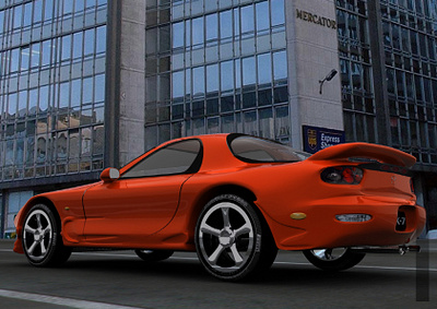 Mazda RX7 City Shot 3d