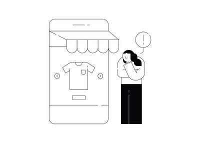 Online Shopping art artwork design graphicdesign illustration minimalist vector