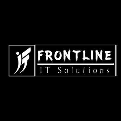 Frontline IT Solutions branding company creative creativity design free logo graphic design icon illustration it logo ui ux vector