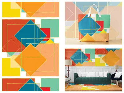 Gold Thread in Square color pattern art autumn background bags carpet classy collection color design fashion interior pattern pattern design print spring style summer textile trend wallpaper
