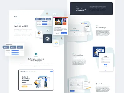 MakeYourWP design development illustration minimal ui web website website design wordpress