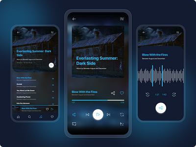 Daily UI - Music Player & Share app application design everlasting summer figma figmadesign interface mobile mobile app mobile design music music player share ui ui design ux ux design