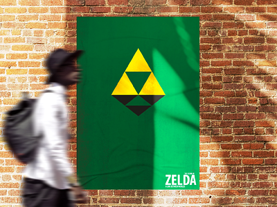 The Leged of Zelda - Poster branding design designer flyer gaming graphic graphic design illustration logo photoshop poster videogame visual walking wall zelda