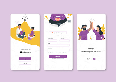 Splash and Onboarding Screens app daily ui dailyui dailyuichallenge design figma illustration login onboarding onboarding ui onboardingui onboaringscreen screen splash splash page splash screen splashpage splashscreen ui ux