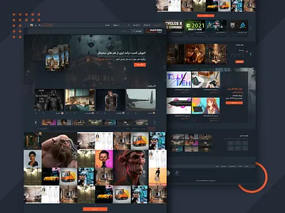 CGnation.ir Redesign cgnation redesign user interface ux website website design