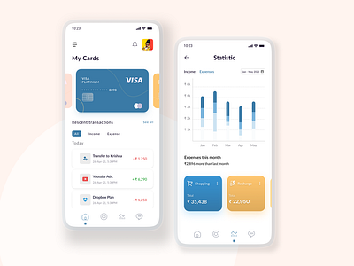 Fintech app app bank branding budget design expenses finance app homepage illustration mobile ui mvp online platform statistics ui ux ui design ui web design web