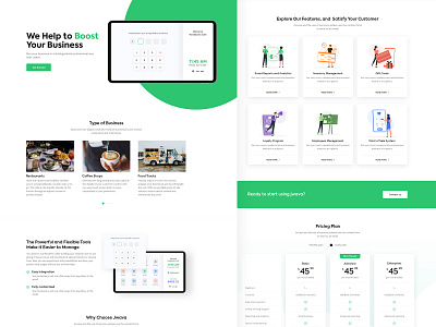 Landing Page restaurant