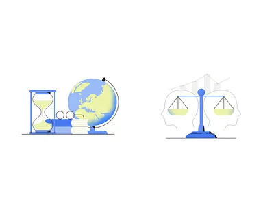 'History' and 'social sciences & law' books education glasses globe history illustration law procreate
