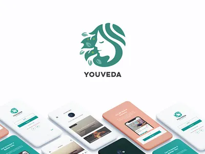 YouVeda illustration logo ui ui ux