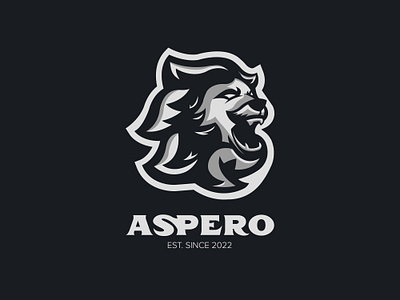 Aspero Logo animal branding logo business branding character logo company logo illustrative logo lion mascot logo nature sports logo wild