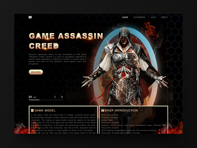 Game website sketch