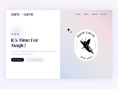 Website Design - Dark Tarot graphic design web webdesign website website design