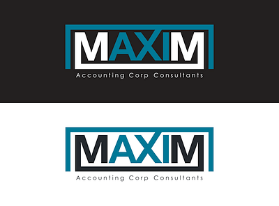 Logo Design: MAXIM - Chartered Accountants branding design graphic design logo thepoddotme typography vector