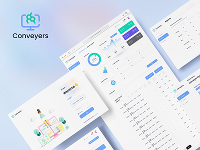 Conveyer System Admin admin admin design conveyer design illustration logo ui ux web design