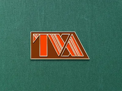 TVA Enamel Pin badge disney enamel pin geometric icon design iconography loki marvel comics marvel studios pin pin design pins time variance authority typography vector