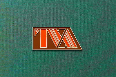 TVA Enamel Pin badge disney enamel pin geometric icon design iconography loki marvel comics marvel studios pin pin design pins time variance authority typography vector