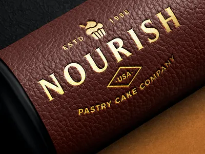 Gold Foil Leather Deboss Logo Mockup 3d 3d text 80s animation branding design designposter foil gold graphic design illustration light logo logo text mockup motion graphics ui