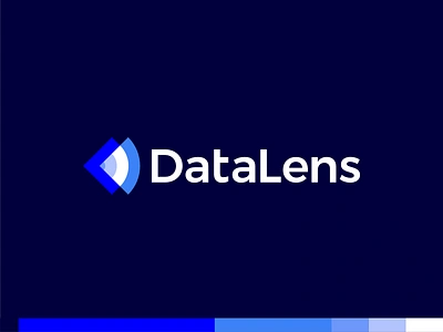 DataLens data management logo: D, L, graphic chart, eye, lenses analytics analytics graph business intelligence d daas data lens database eye graphic chart l lenses letter mark monogram logo logo design management modern negative space saas search searchability