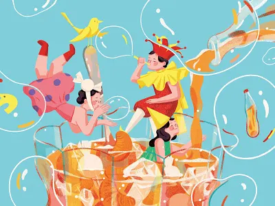 Children's Day character children digital folioart illustration xuetong wang