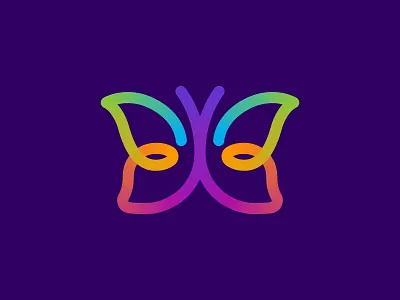 Butterfly logo #1 available for sale branding design brandinglogo butterfly clothingline design freelancer gradient great design great logo illustration logo logo logomaker logo motivation logomaker logos by tamlika minimalist modern logo print logo