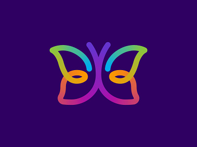 Butterfly logo #1 available for sale branding design brandinglogo butterfly clothingline design freelancer gradient great design great logo illustration logo logo logomaker logo motivation logomaker logos by tamlika minimalist modern logo print logo