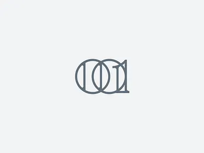 001 branding design identity lettering line logo minimal numbers one simple typo typography ui zero