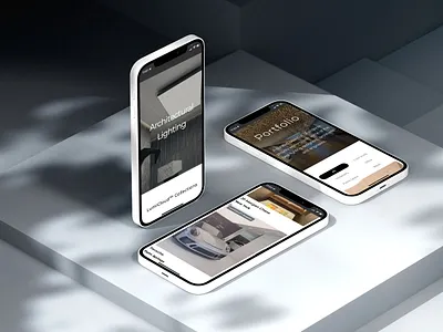 Lighting Design Website brand identity branding ui ux web design