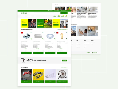 B2B eCommerce for the construction industry b2b construction industry divante ecommerce ecommerce design graphic design home page ui