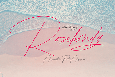 Rosebondy Signature branding calligraphy card design elegant font graphic design handlettering illustration logo motion graphics t shirt typography