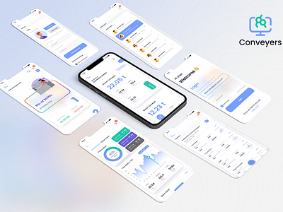 Conveyer Systems Mobile Design admin conveyer design designing illustrator logo mobile ui ux