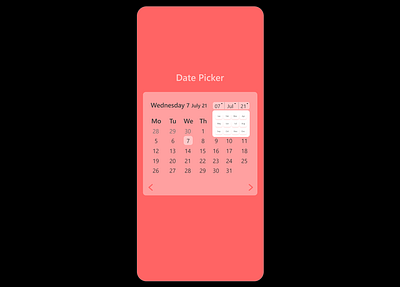 DailyUI 080 - Datepicker branding design illustration logo typography ui ux