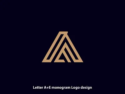Letter A+E Monogram-Logo-design branding design illustration logo logodesign modern modern logo design simple vector