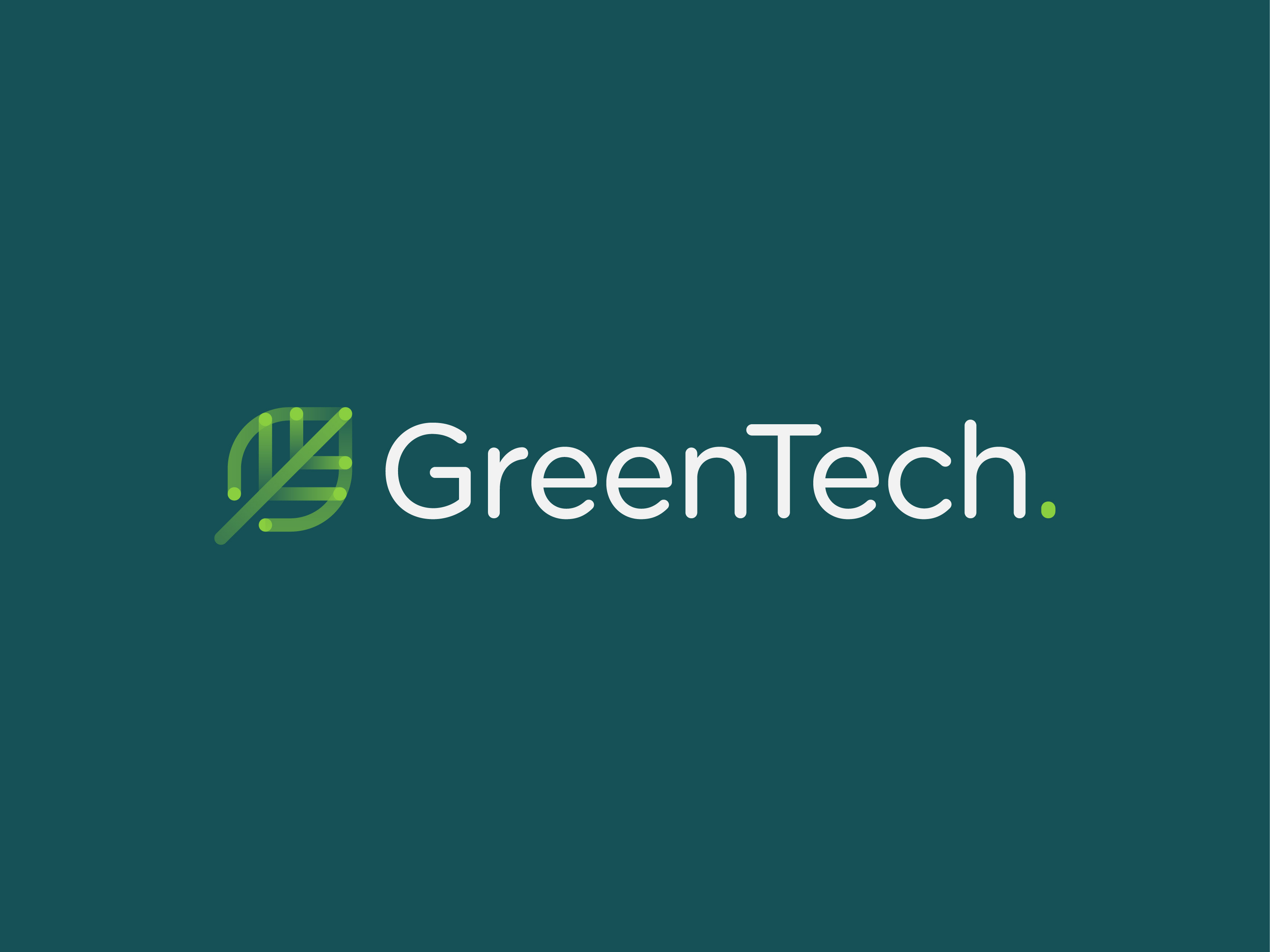 GreenTech. - Digital Smart Solutions design digital green icon leaf logo mark smart solutions symbol tech ui