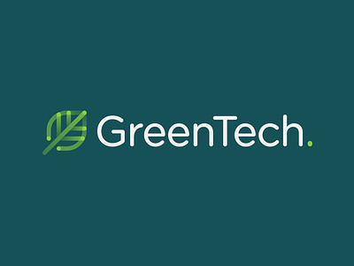 GreenTech. - Digital Smart Solutions design digital green icon leaf logo mark smart solutions symbol tech ui