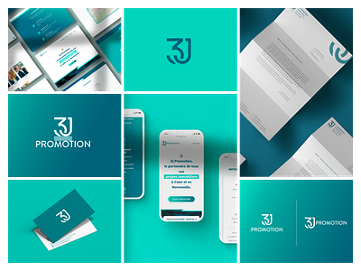 3J Promotion | Logo & Branding branding branding design development figma generatepress graphic design identity illustrator logo photoshop web design wordpress