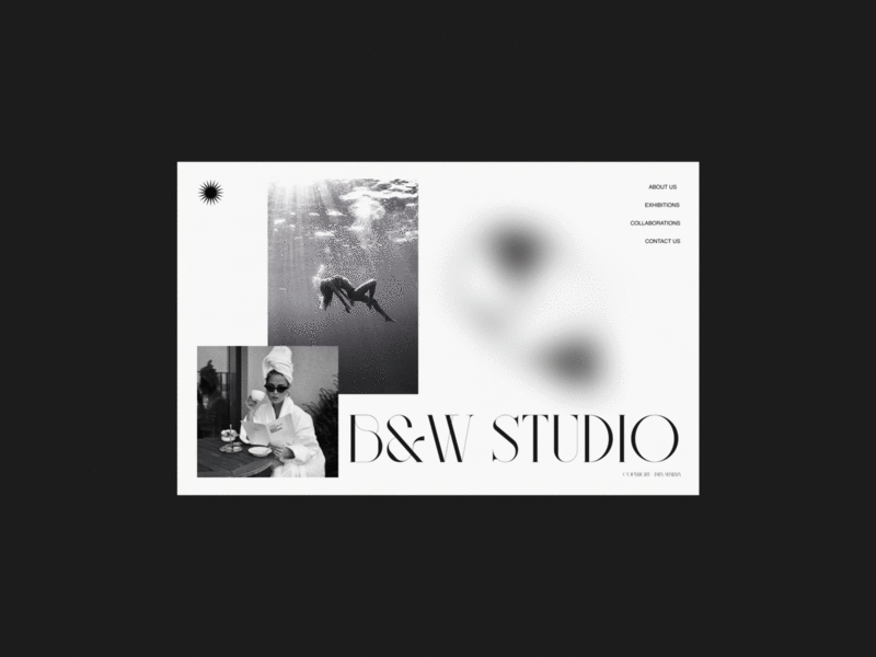 B&W Studio - Website Prototype adobexd branding design graphic design illustration logo prototype prototyping typography ui ux vector website website design website prototype