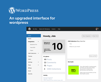 Wordpress UX design experiment layout ui ux