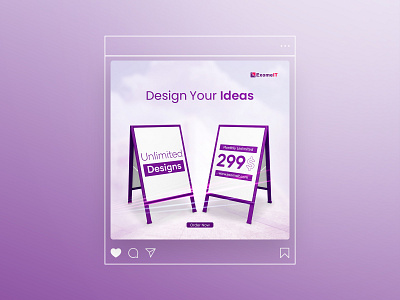 Social Media Design - Design Your Ideas banner branding branding design design design inspiration facebook design graphic design inspiration instagram design poster poster design posters social media design social media poster social media poster design social media posters