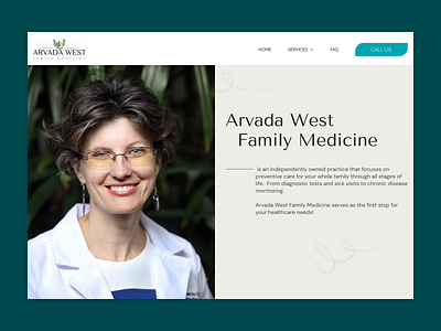 Arvada West Family Medicine branding design ui ux web website