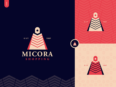 Micora Shopping - Modern Logo Design abstract best logo designer brand branding company creative design eye catching logo logo design logo maker look meaningful logo minimal logo modern modern logo professional shopping startup stylish