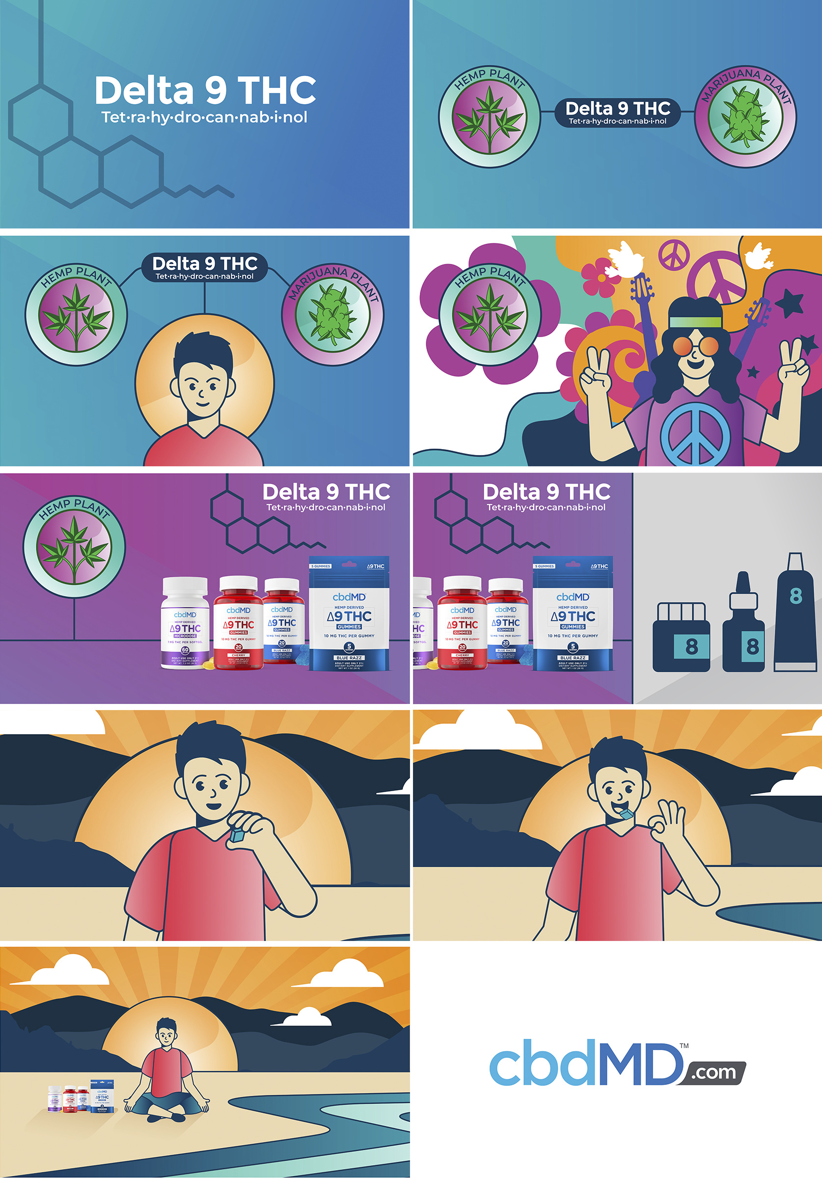 CBD MD animation branding cbd characterdesign design graphic design illustration logo motion graphics promo
