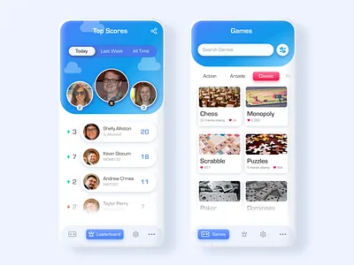 Game App dailyui design leaderboard mobile ui ui ux